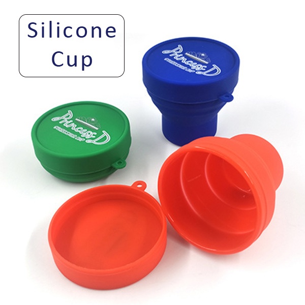 Silicone camping drinking cup