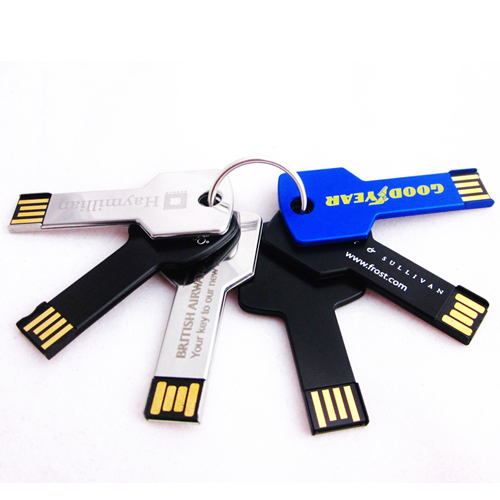 Custom key shape usb flash drive