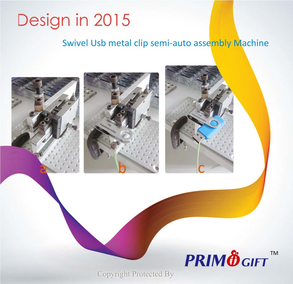 Primo Gift design on assembling machine on swivel usb in 2015