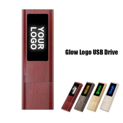 Glow LED Logo Eco usb flash drive