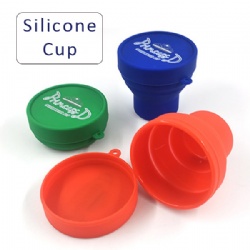 Silicone camping drinking cup