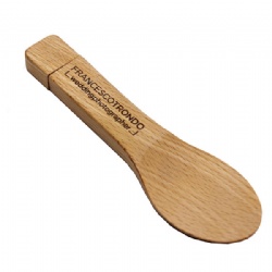 Wood spoon usb flash drive