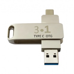 Type 3.1 OTG Iron swivel usb flash drive