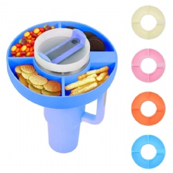 40 oz tumbler silicone snacks tray